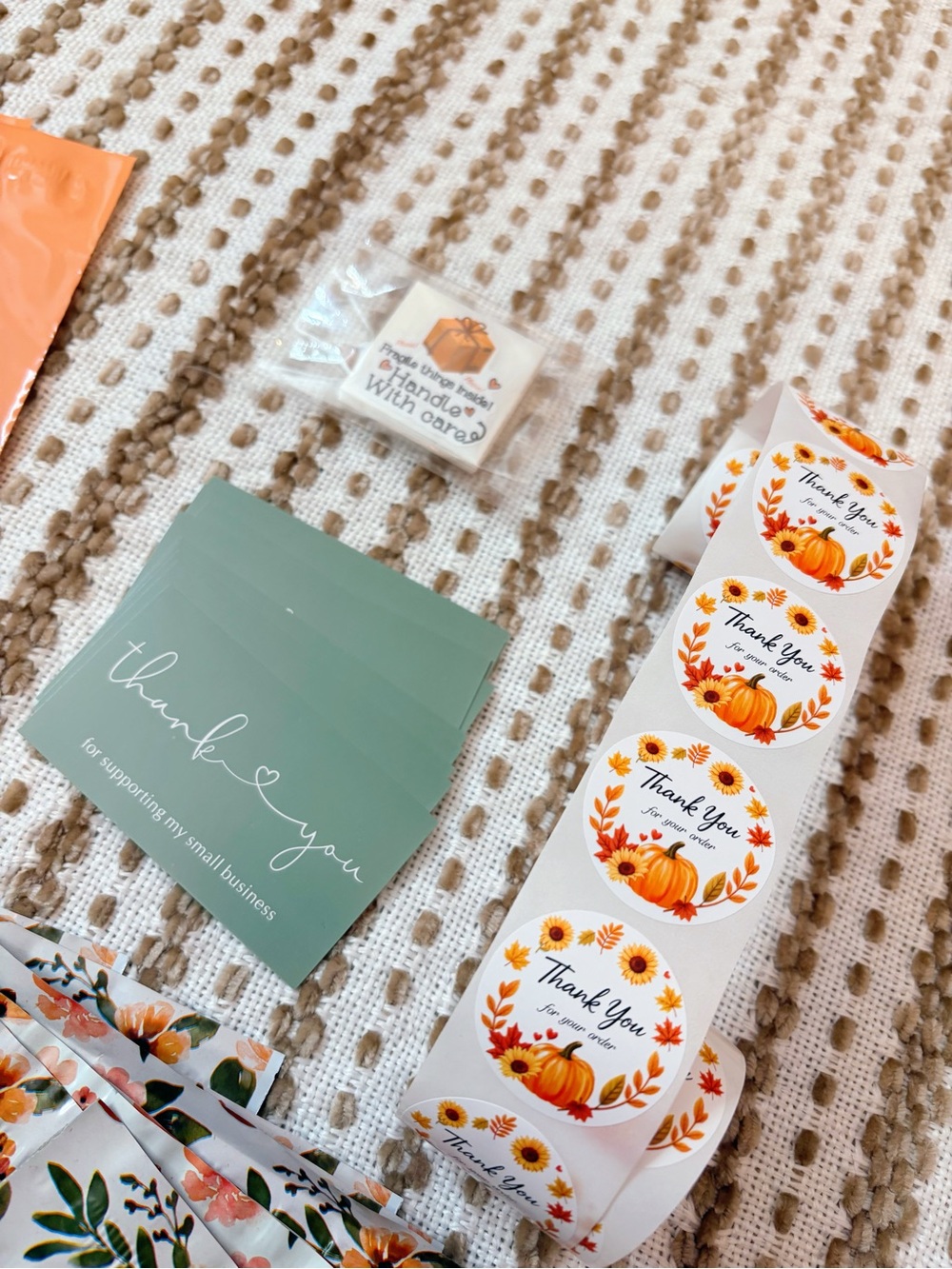 85 Piece Floral Pumpkin Shipping Supply Bundle 🎃🌸 - Picture 3 of 5